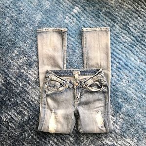 Mudd Distressed Boot Cut Jeans